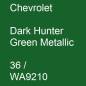 Preview: Chevrolet, Dark Hunter Green Metallic, 36 / WA9210.